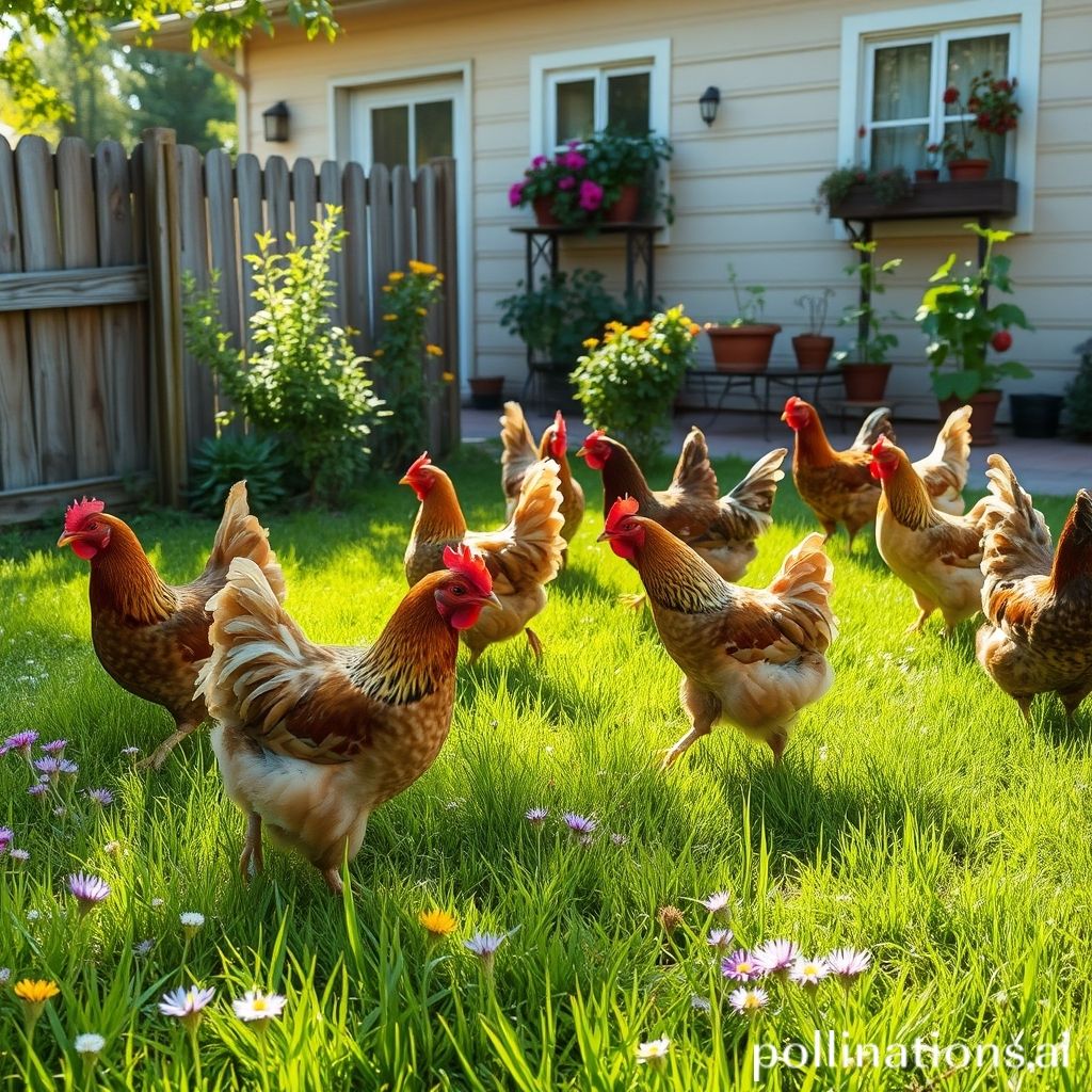 how to keep free range chickens out of neighbor's yard